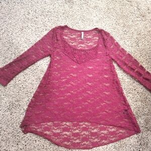 Wallflower lace small top